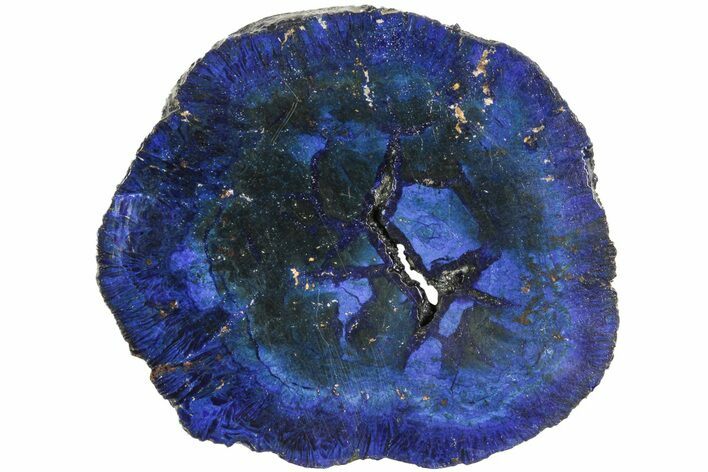 Vivid Blue, Cut/Polished Azurite Nodule Slice - Siberia #209492